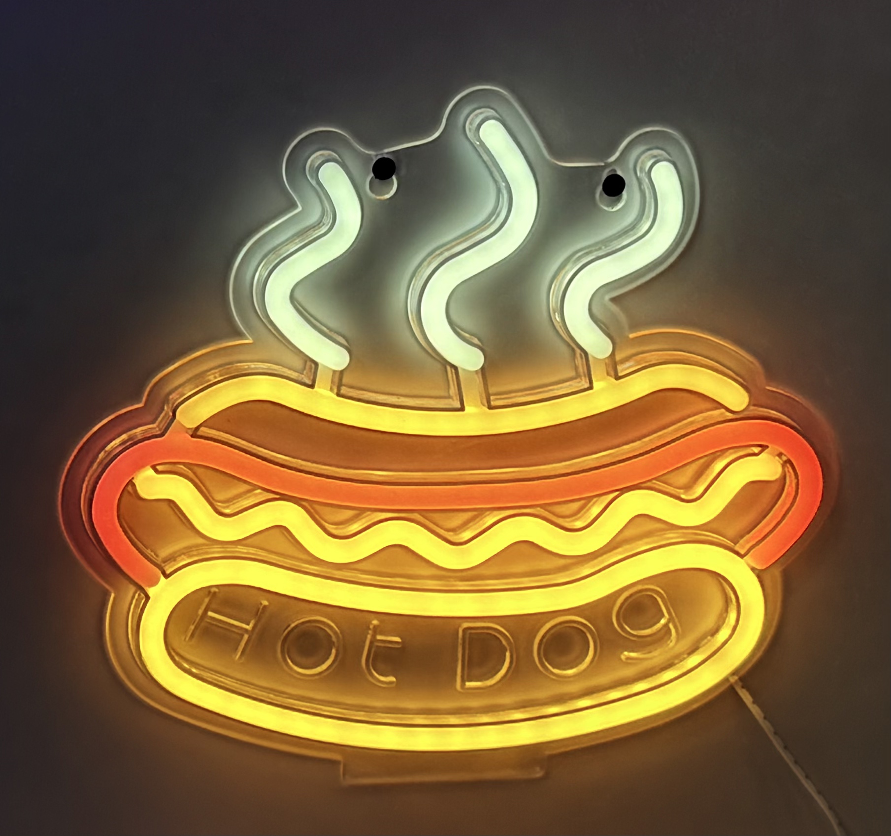 Neon light-hot dog