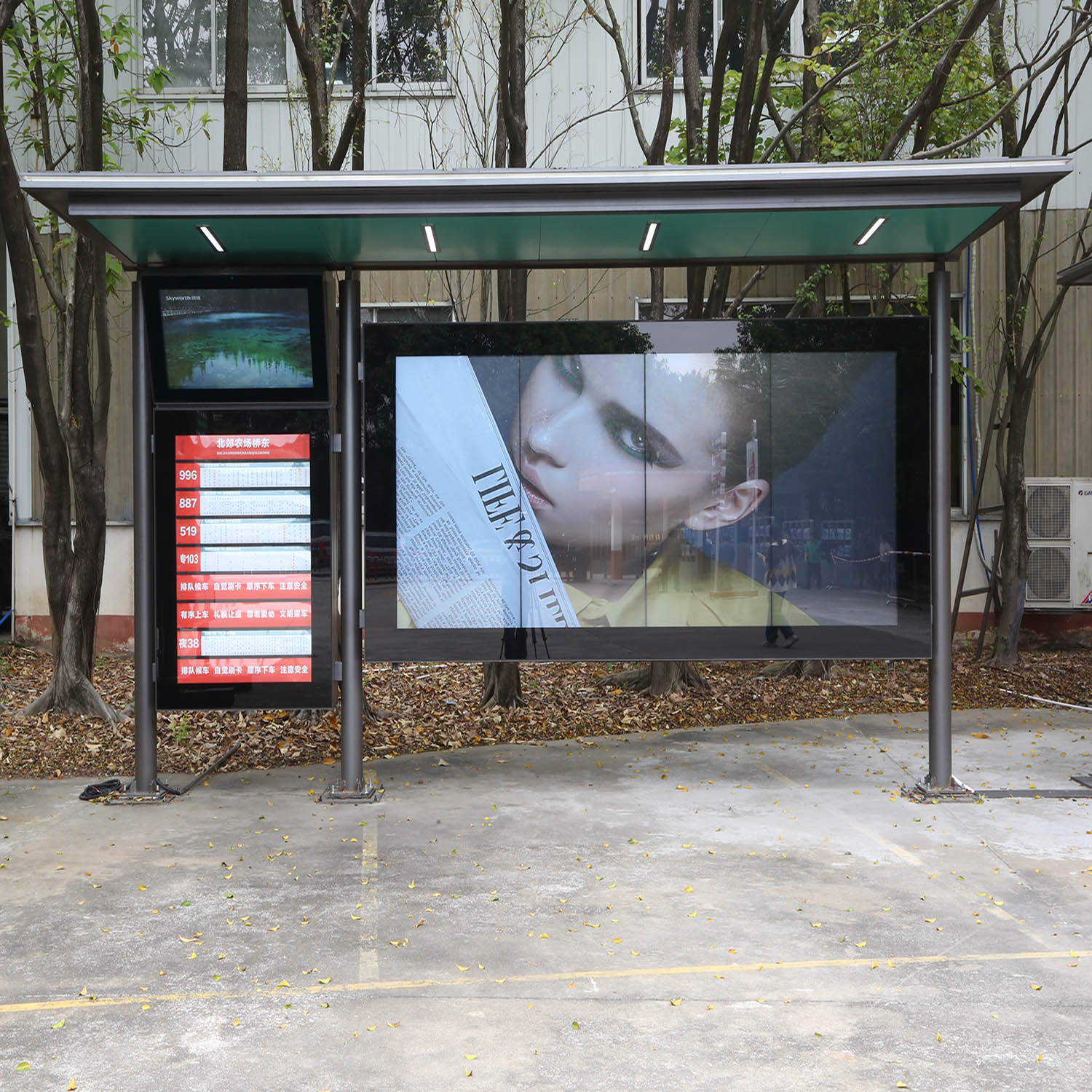 Bus Shelter with LCD screen