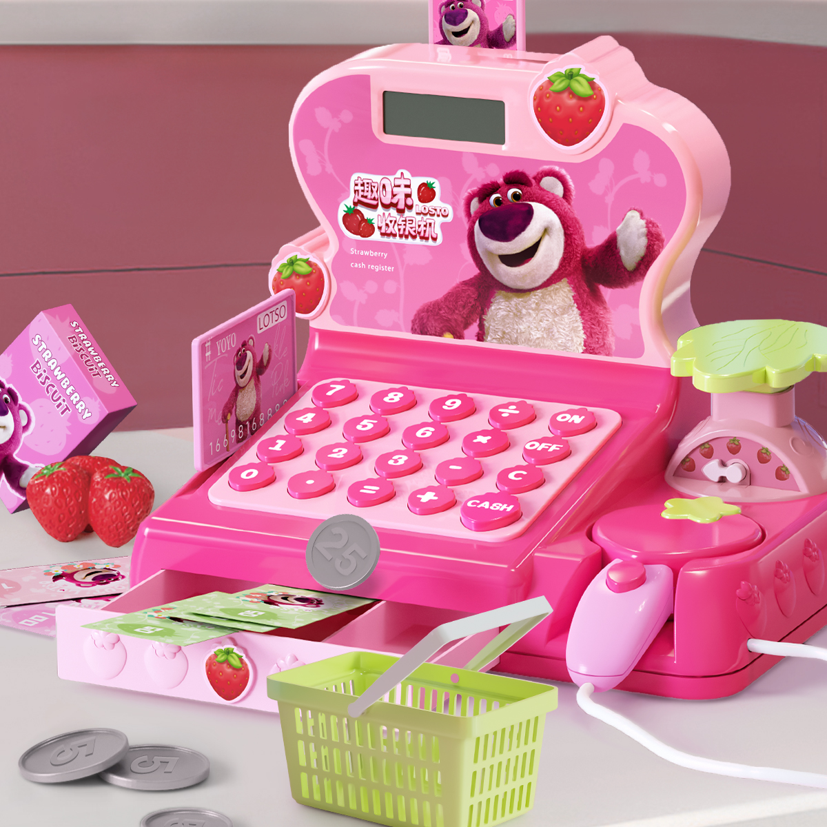 Disney Strawberry Bear Cash Register Toy