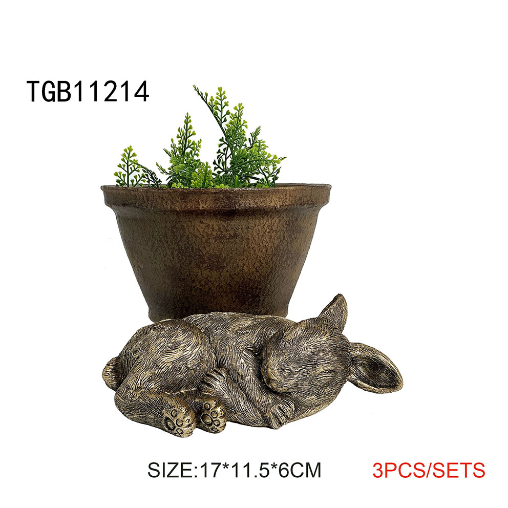 Polyresin pot hange planter garden decor flower pot animal ornaments frog decoration hen duck rooster