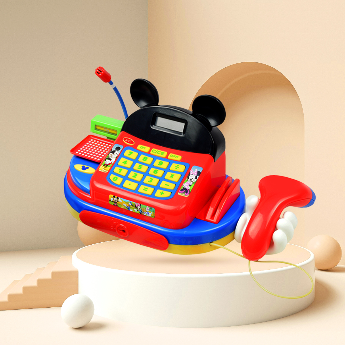 Disney Mickey Cash Register Pretend Play Toy