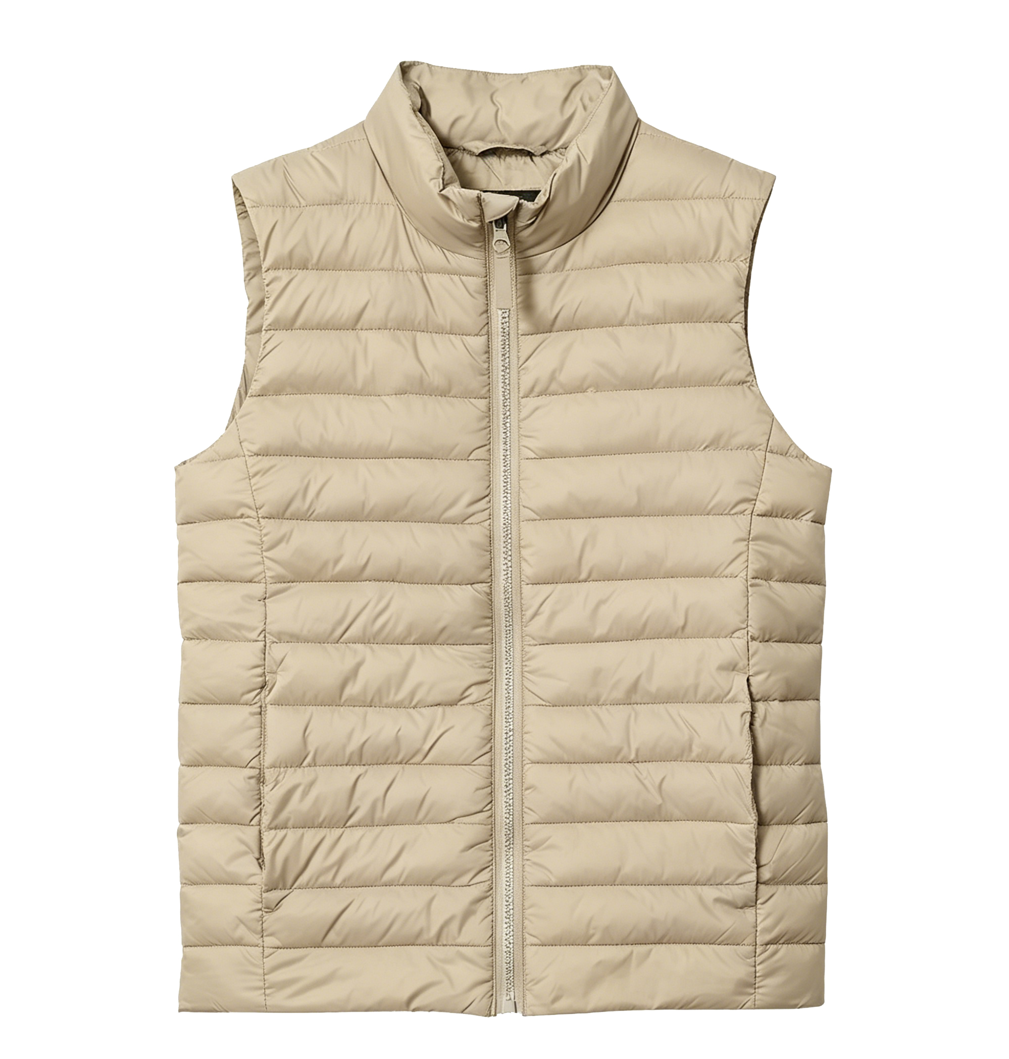 Kids' Lightweight Horizontal Quilted Puffer Vest,Sleeveless Zip-Up Jacket with Pockets