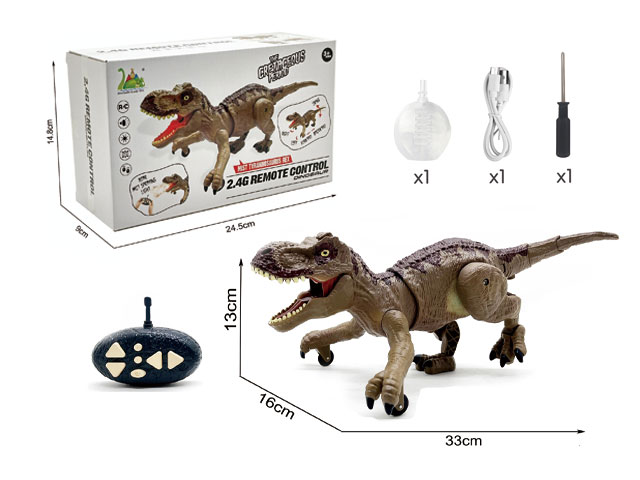 2.4G remote control spray fog roar crawling Tyrannosaurus Rex