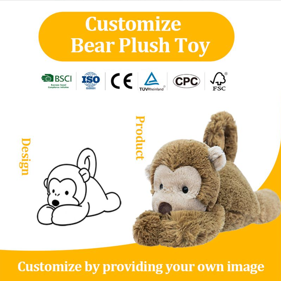 Wholesale Plush Toys Rabbit Elephant Monkey Stuffed Animal Dolls Cute Series