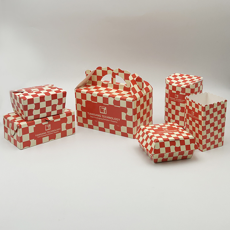 Customized disposable series of food takeout packaging boxes