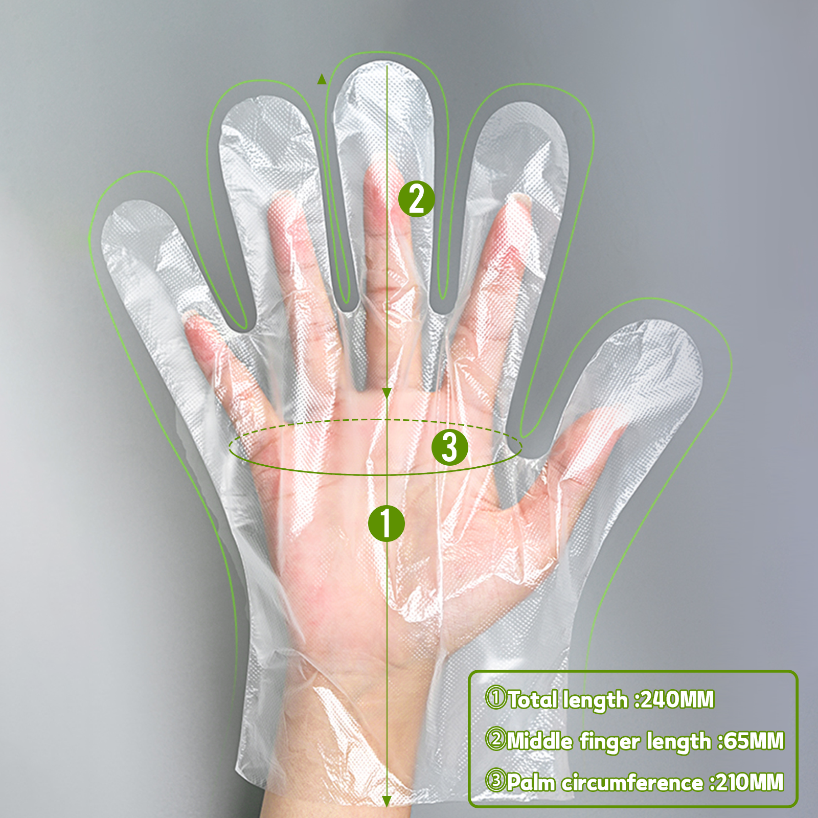 Disposable gloves: Food-grade, CE and FDA certified