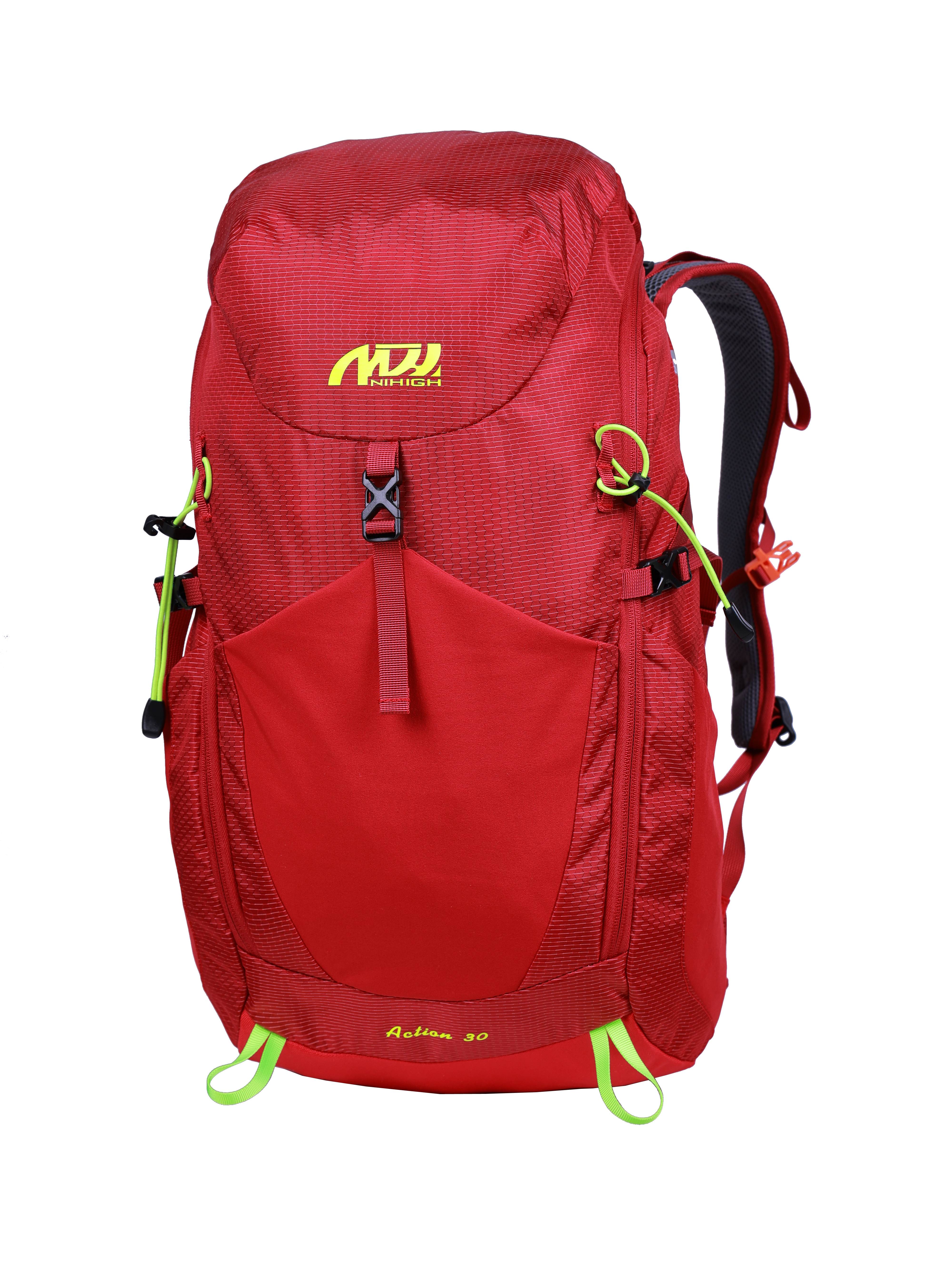 Ventilated back system hiking backpack