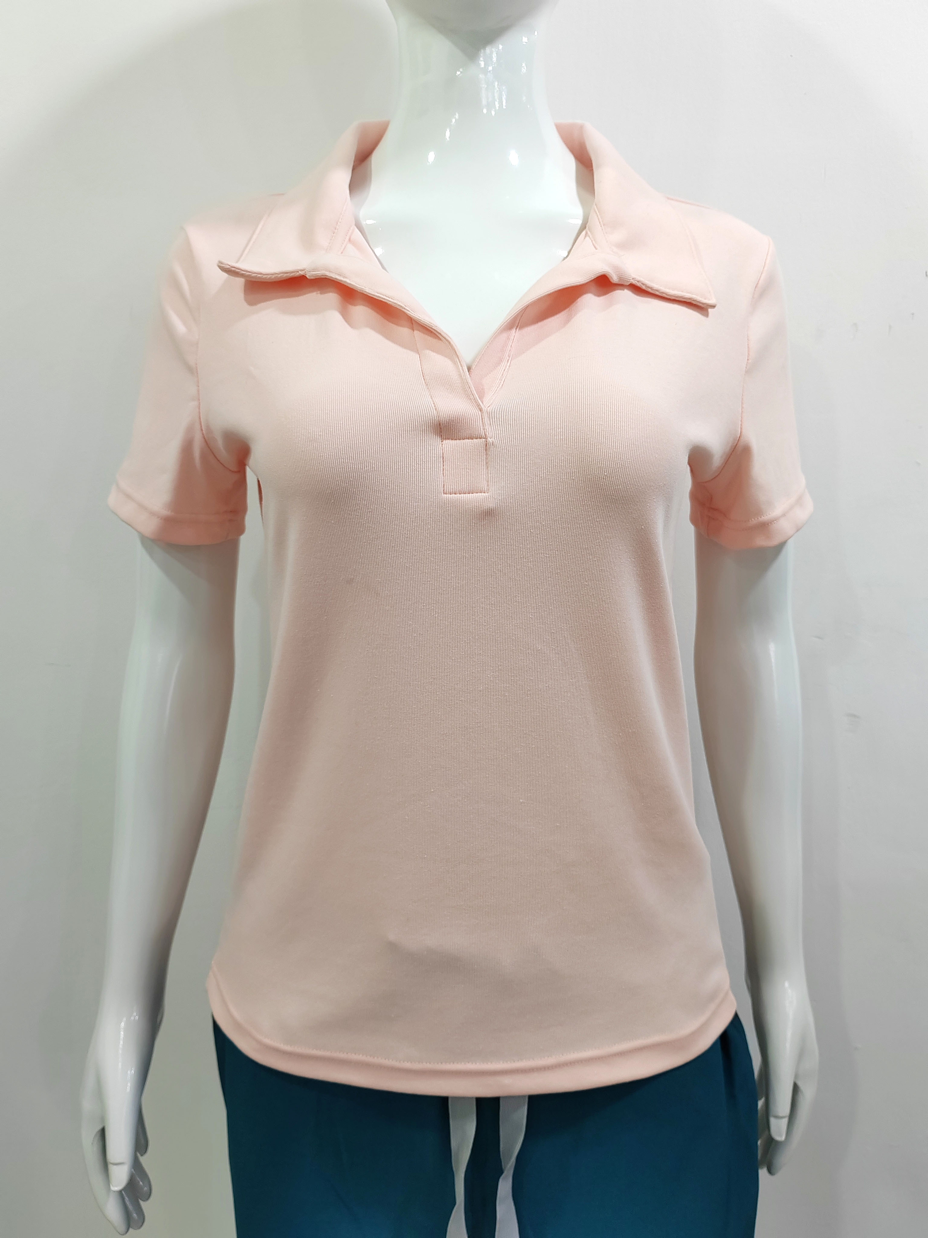 Womens Poloshirt with High Quality Spandex Fabric