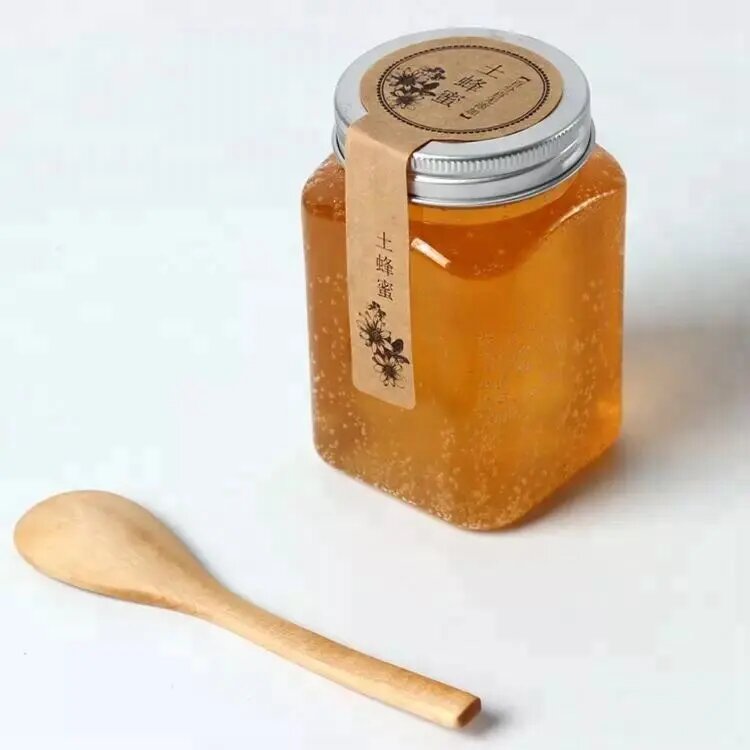 500g Honey Packaging Can with Aluminum Lid Glass Jar Customization