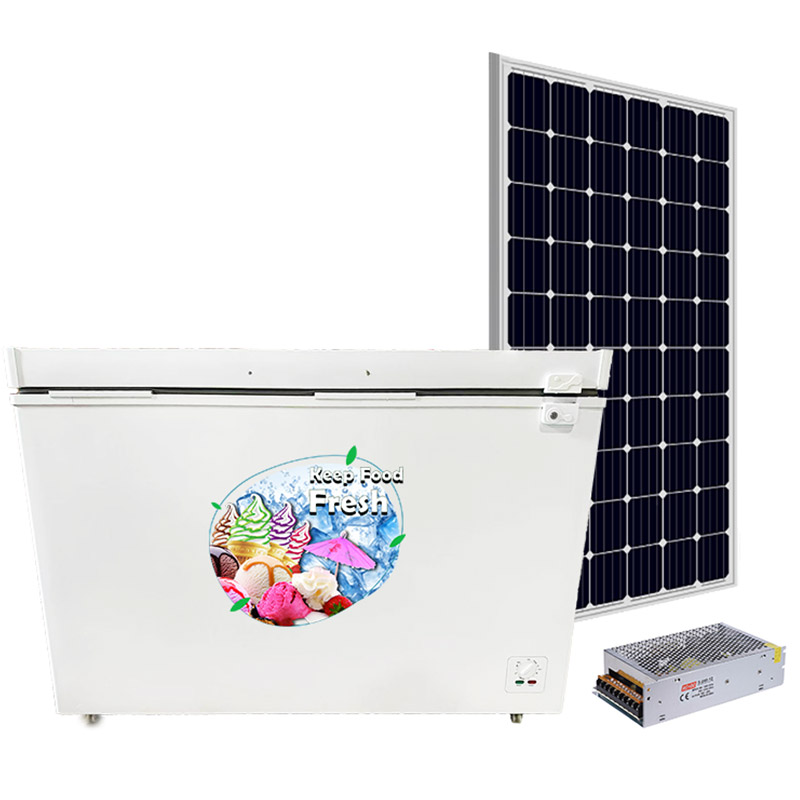 358L DC 12V/24V Solar Chest Freezer, 110mm Thickened OEM/ODM/SKD/CKD, PAYGO