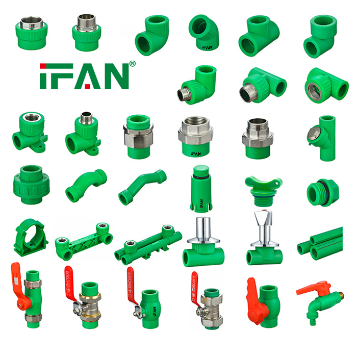 IFAN High Standard Plastic Pipe Fittings PPR Fittings Plumbing 20-125mm PPR Fittings