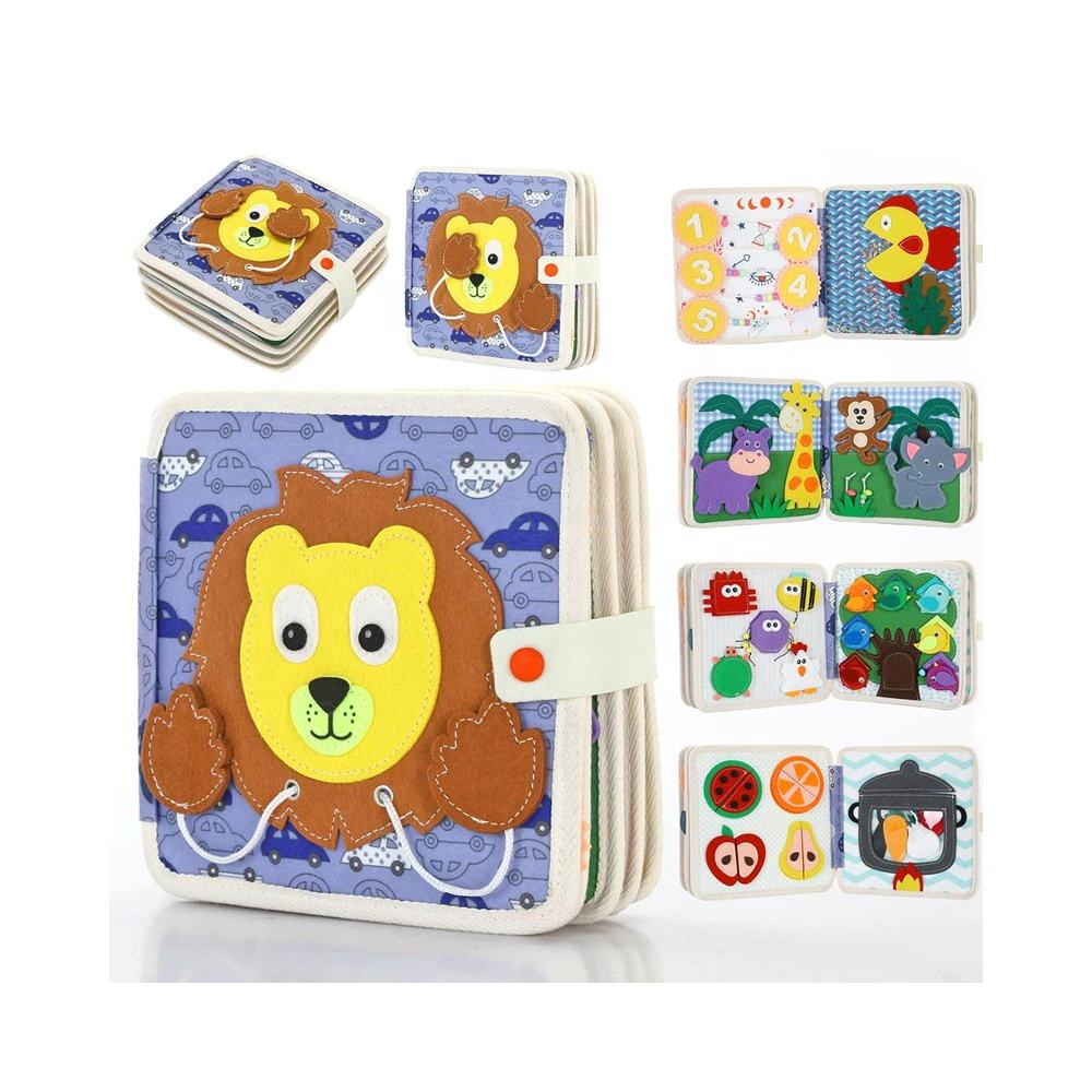 Children Felt Activity Book Educational Toys Farm Animals Quiet Book