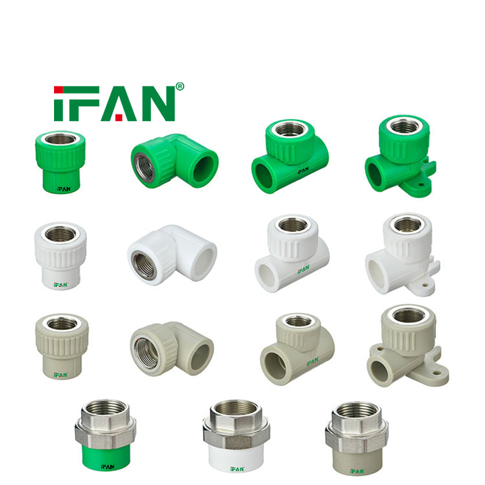 IFAN Wholesale PPR Fittings Plumbing Plastic Pipe Fittings 20-125mm PPR Fittings