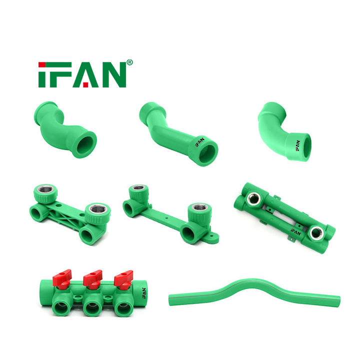 IFAN Water Supply PPR Fittings Plumbing 20-125mm Water Supply PPR Pipe Fittings
