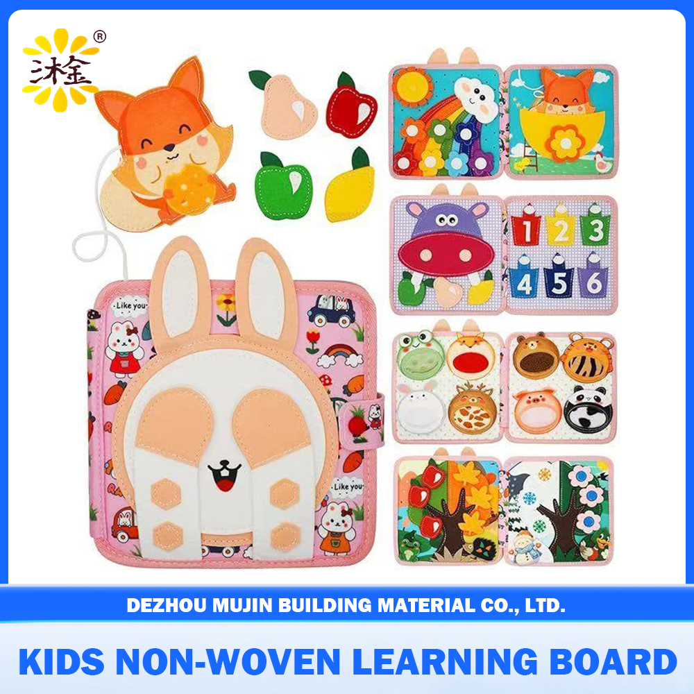 Baby Quiet Story Cloth Book 3D Felt Busy Toys Montessori Toys