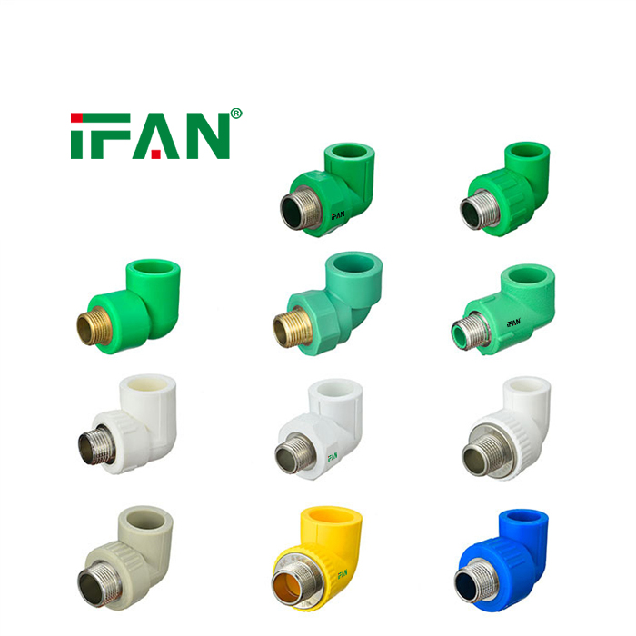 IFAN High Pressure PPR Pipe Fittings Elbow 20-125mm Water Supply PPR Pipe Fittings