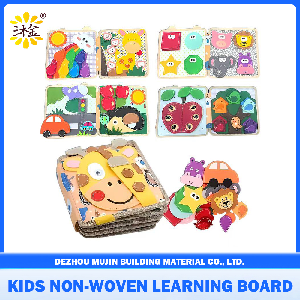Montessori Felt Busy Book Toddler Cognitive Learning Sensory Activity Felt Busy Board