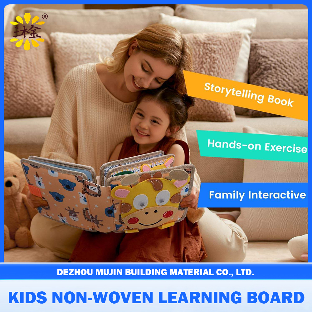 Montessori Felt Busy Book Toddler Cognitive Learning Sensory Activity Felt Busy Board