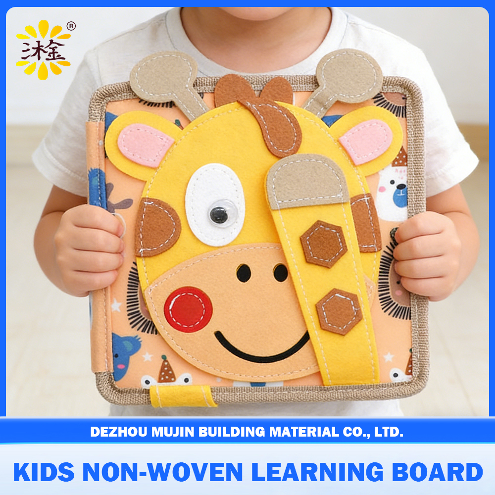 Montessori Felt Busy Book Toddler Cognitive Learning Sensory Activity Felt Busy Board