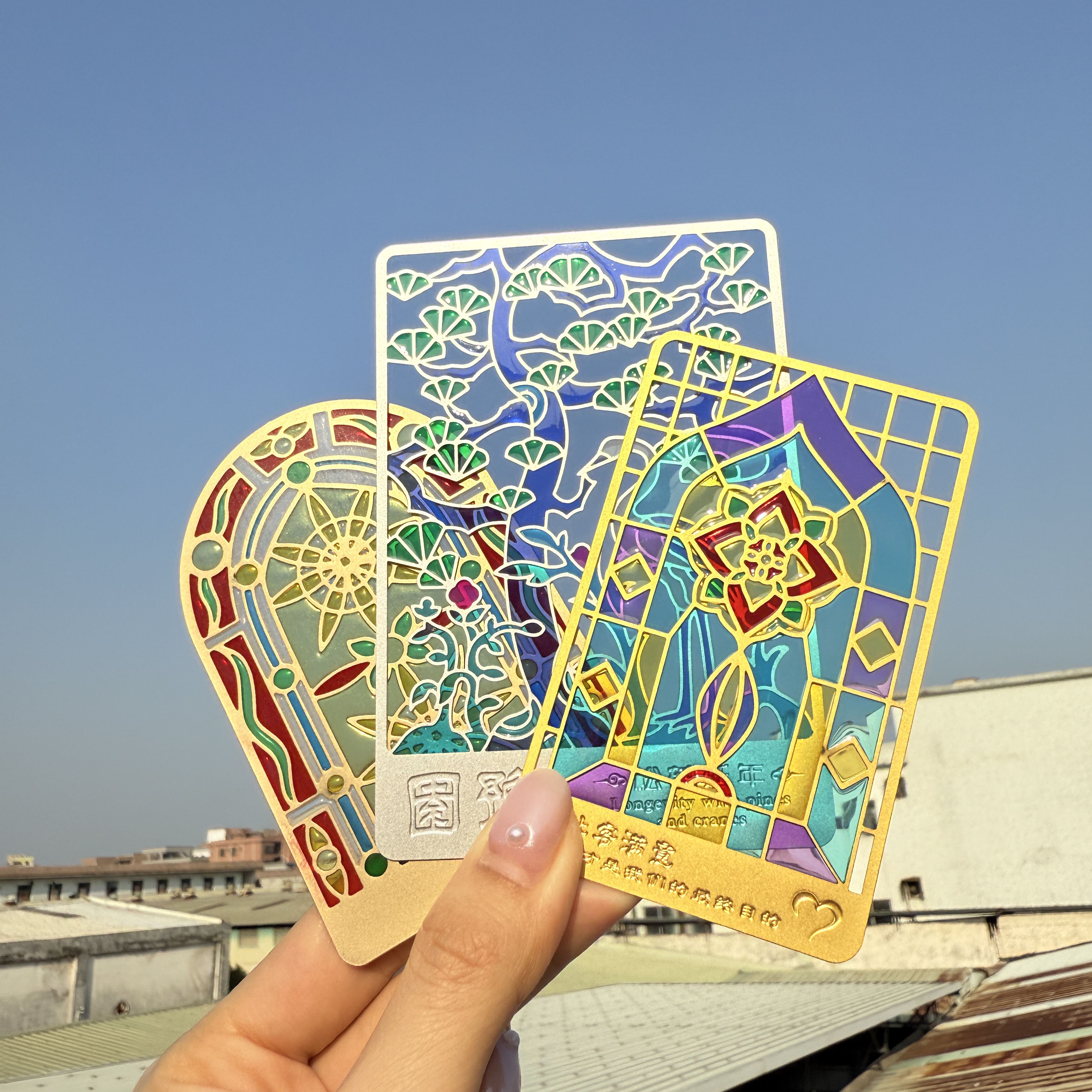 Custom Transparent Enamel Metal Bookmarks