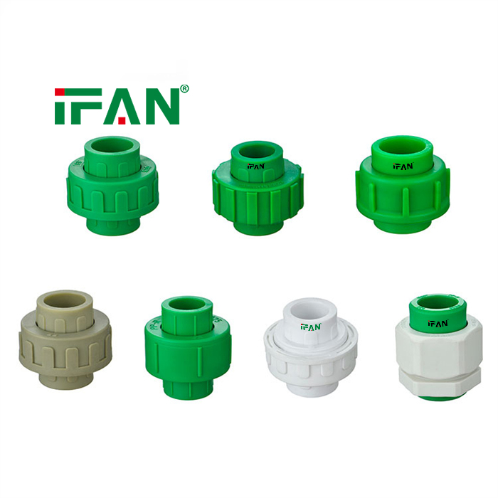 IFAN Manufacturers PPR Water Pipe Fittings 20-125mm Union Water Supply PPR Pipe Fittings