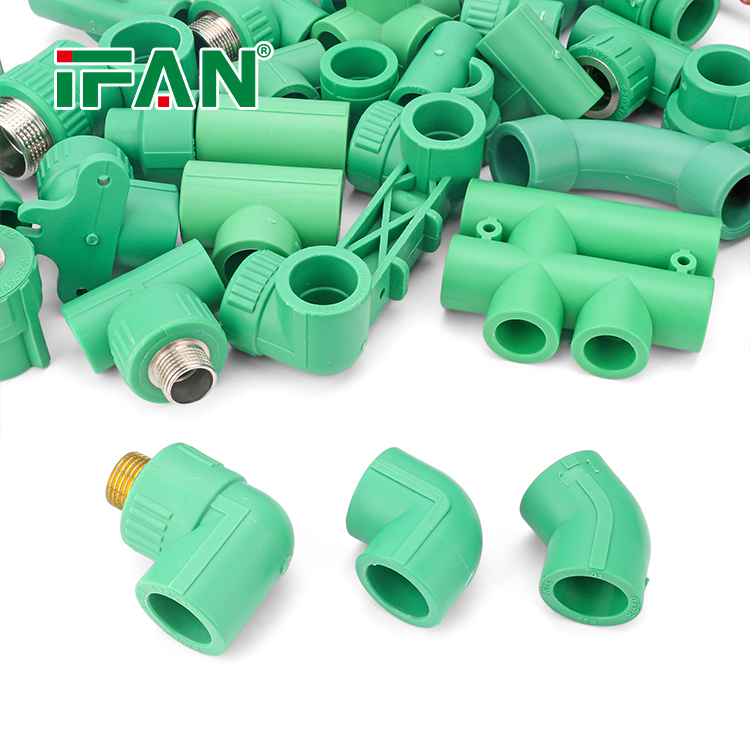 IFAN Factory Supply Fittings PPR Water Pipe Fittings 20-125mm Commercial Price PPR Fittings