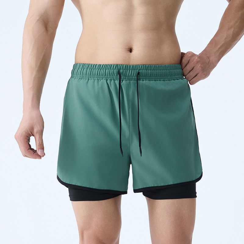 Quick-dry Double Layer Sports Shorts