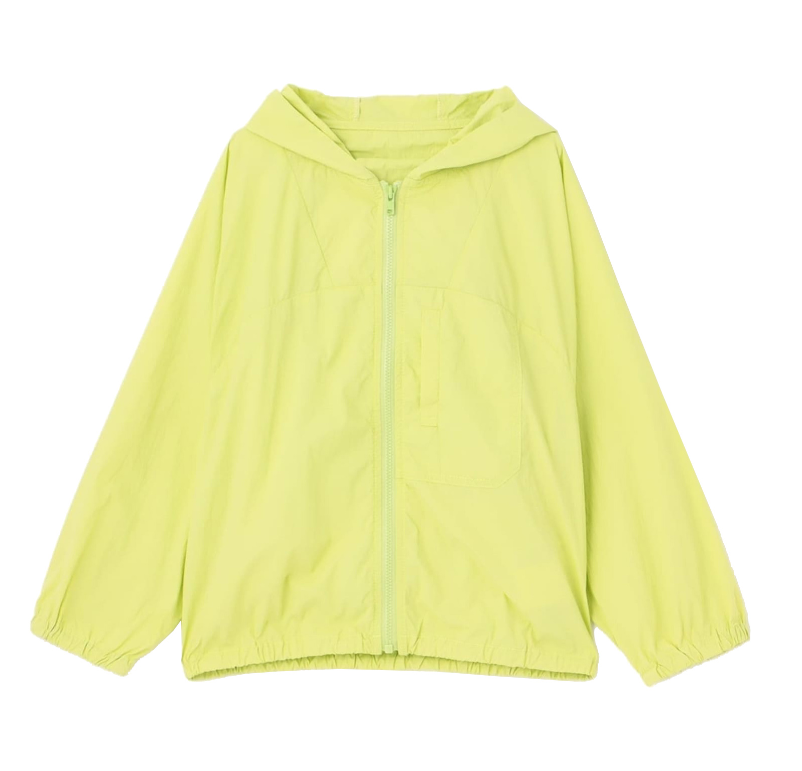 Kids' Lightweight Hooded Windbreaker Jacket, Water-Resistant Zip-Up Coat with Pockets