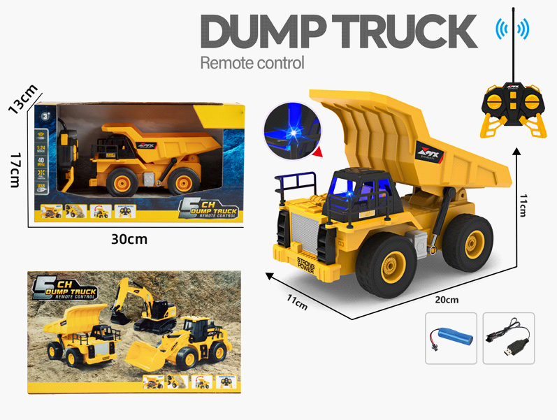 5ch Remote Control Alloy Engineering Excavator