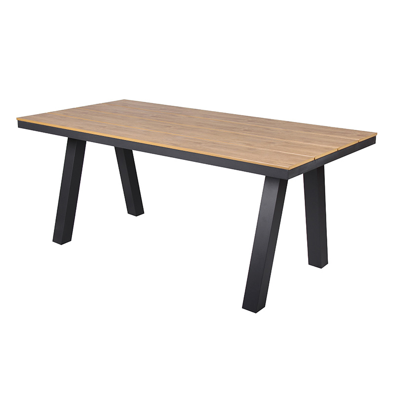 Outdoor Plastic Wood Table Nordic Retro Hotel Villa Patio Garden Table
