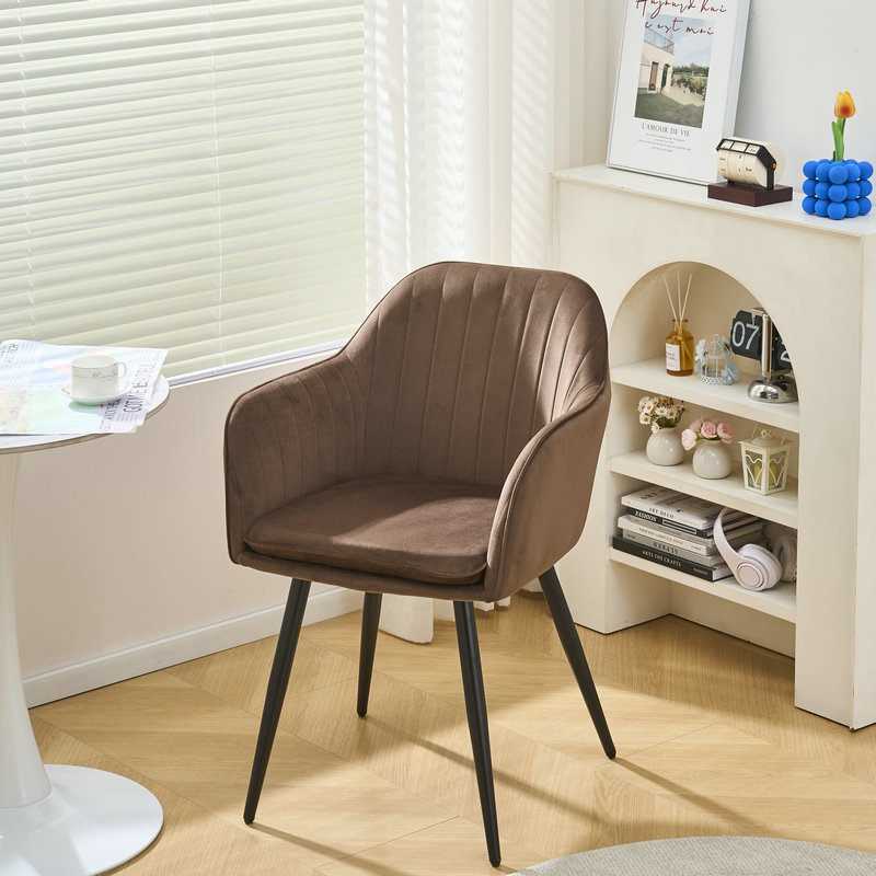 Nordic Modern Design Dining Chair with Upholstered Seat