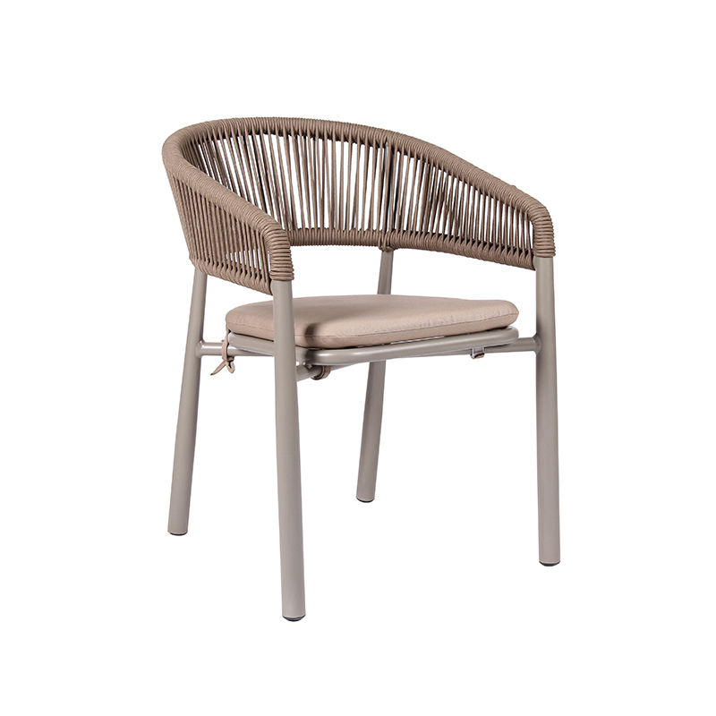 Nordic Stylish Cafe Rattan Woven Rope Outdoor Leisure Chair
