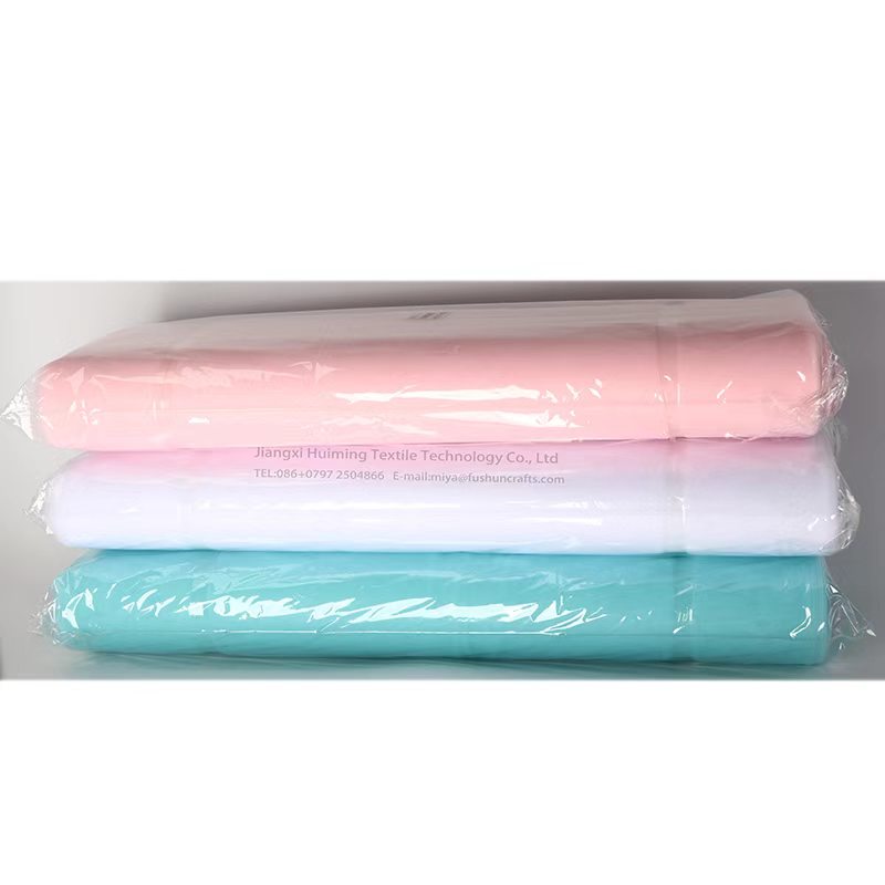 100% polyester thick American net Tulle Bolt Fabric For festival Decoration colorful tulle roll