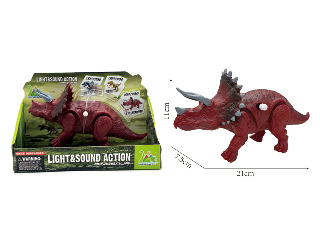 Uploading sound and light Triceratops