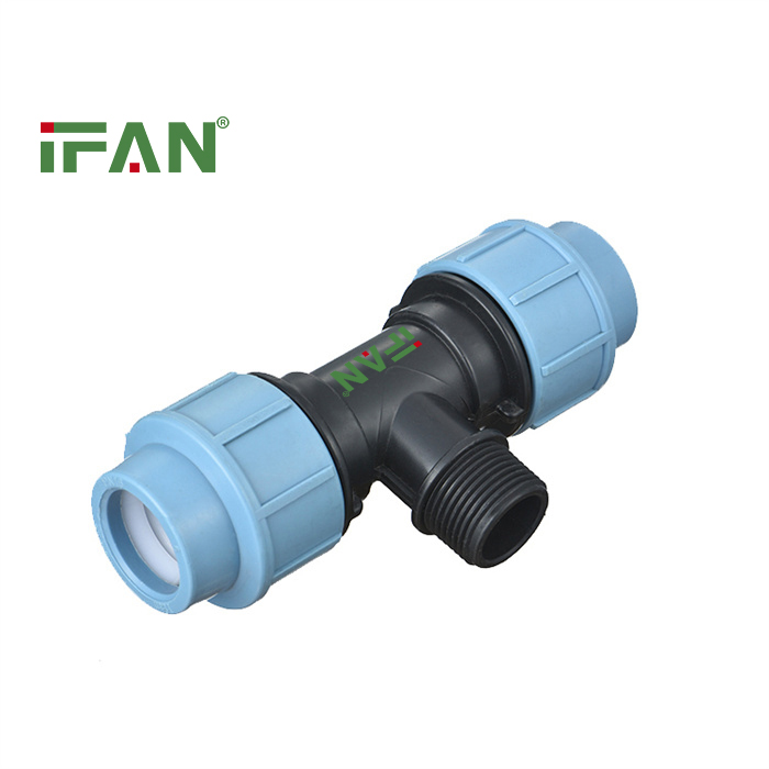 IFAN Guaranteed Quality 16-110mm Male Tee PP Fittings Wholesale HDPE Pipe Fittings