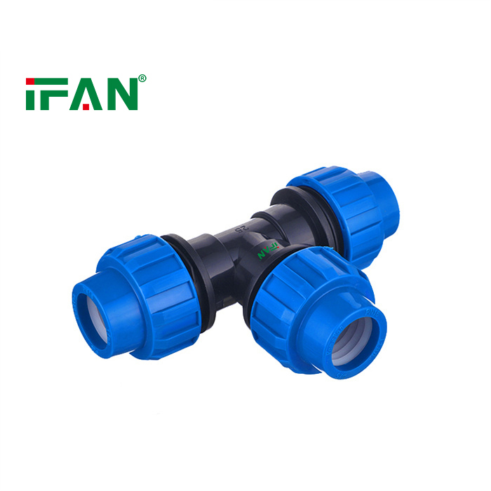 IFAN Factory Direct Sell 16-110mm Tee PP Fittings Connect Water Fittings HDPE Pipe Fittings