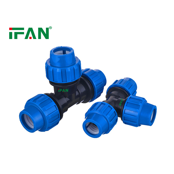IFAN Factory Direct Sell 16-110mm Tee PP Fittings Water Use HDPE Pipe Fittings