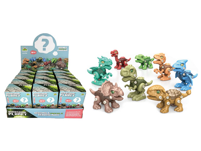 Small-sized dinosaur disassembly and assembly toy set