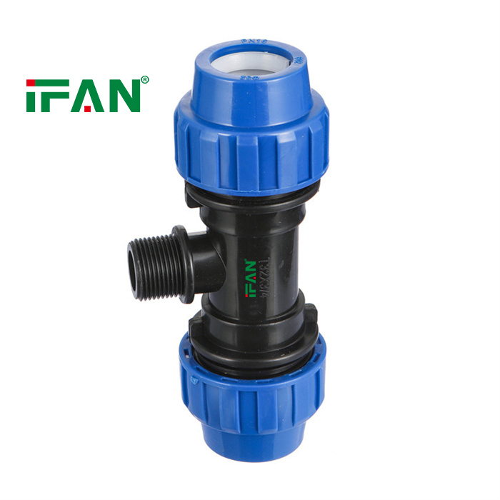 IFAN Customized 16-110mm 602 Male Tee PP Fittings Wholesale HDPE Pipe Fittings