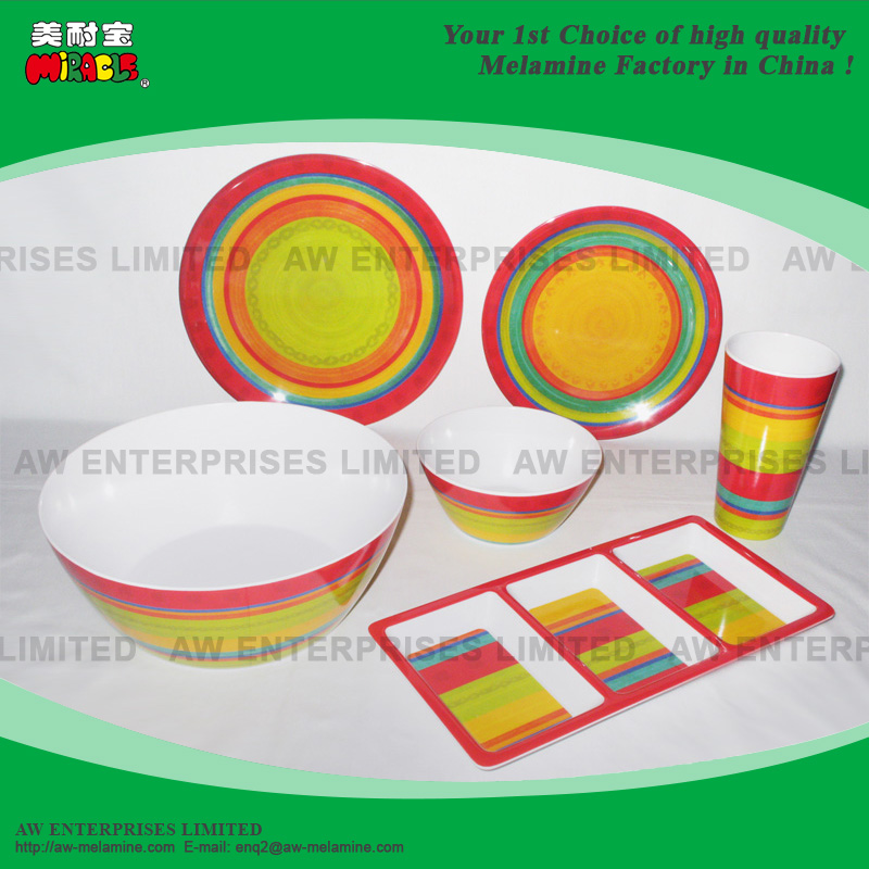 Melamine Square Dinner Plate, Dinner Set, Tableware, Bowl, Tray, Salad Bowl, Cereal Bowl