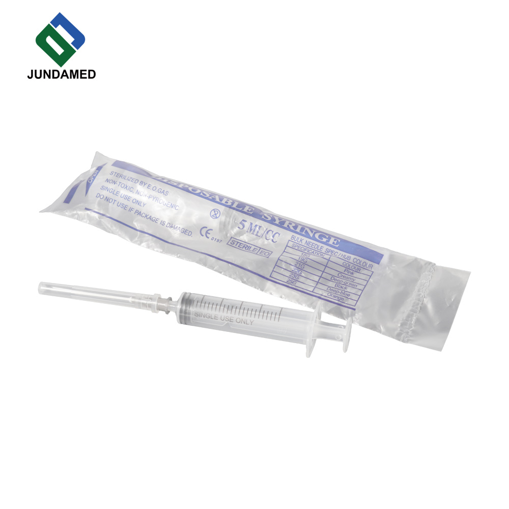 Disposable sterile insulin syringe