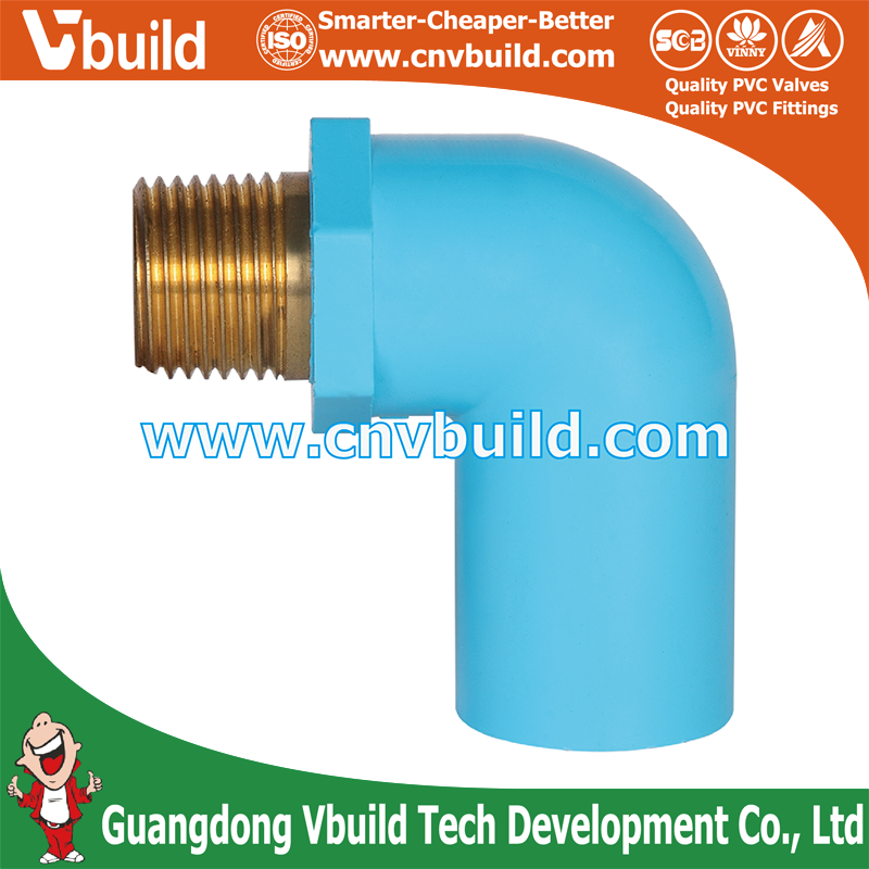 PVC Pipe Tube Fitting BRASS VALVE ELBOW 90°-WS B
