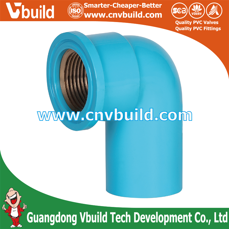 PVC Pipe Tube Fitting BRASS FAUCET ELBOW 90°-WS B