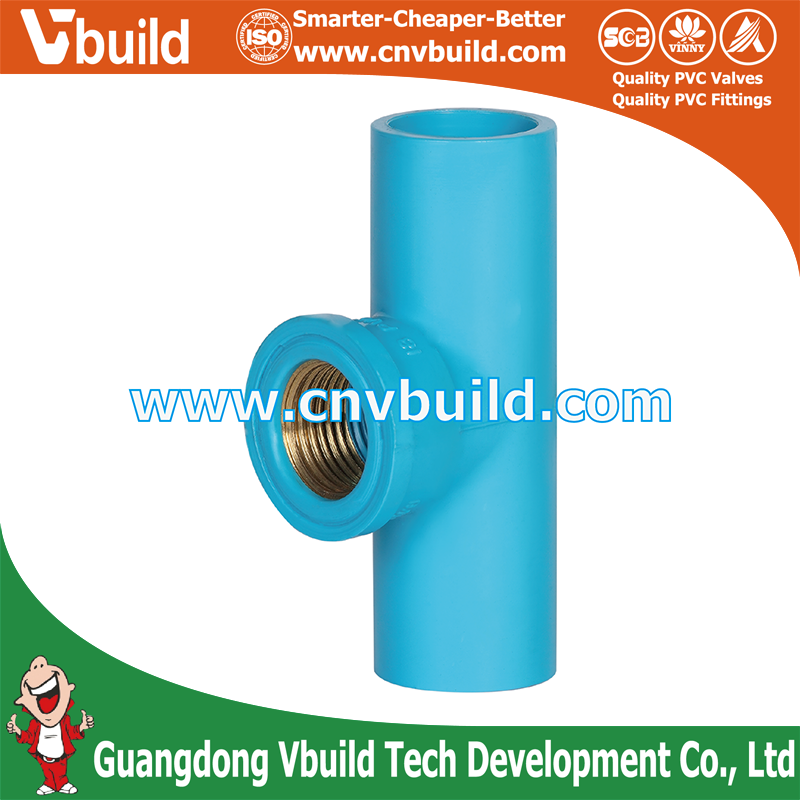 PVC Pipe Fitting Tis Fittings Brass Faucet Tee-Ws B