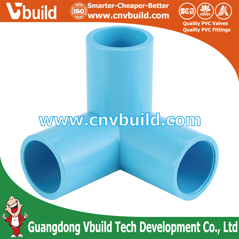 PVC Pipe Tube Fitting 3 Way 90 Degree Side Tee