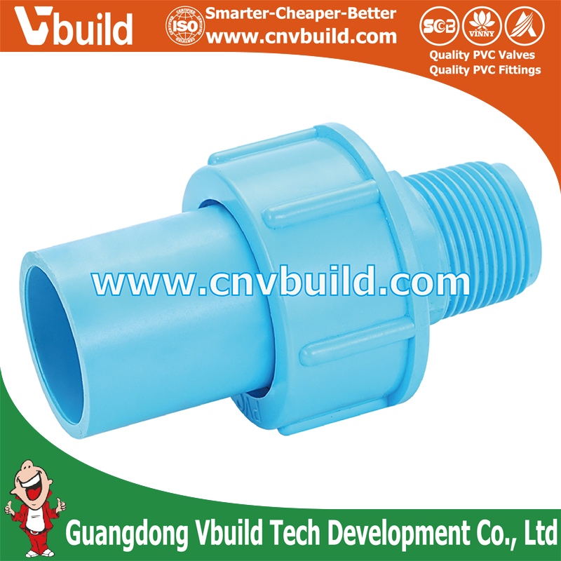 PVC Pipe Tube Fitting VALVE SOCKET UNIONW 90°-WS B
