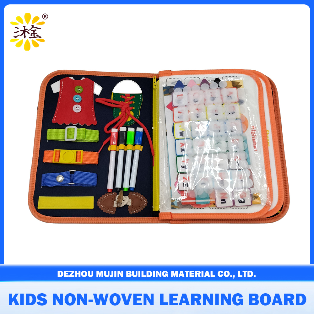 Montessori Soft Felt Activity Busy Book Toy Toddler Early Learning Board
