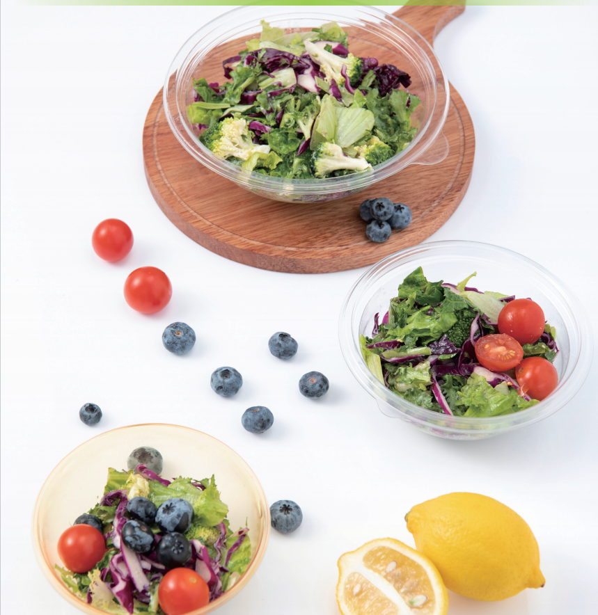 Disposable salad bowl