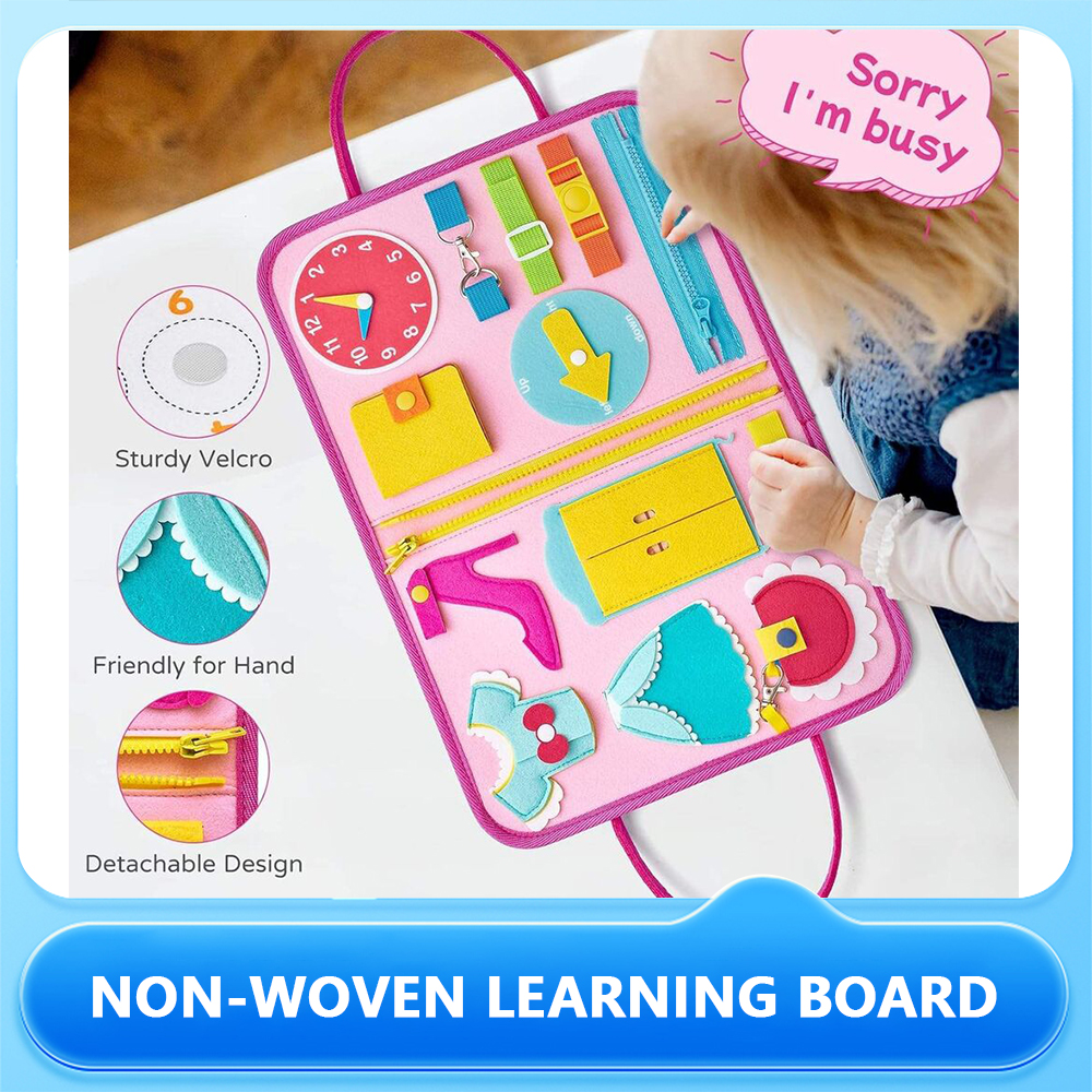 Customizable Felt Kids Busy Board Educational Games Learning Board