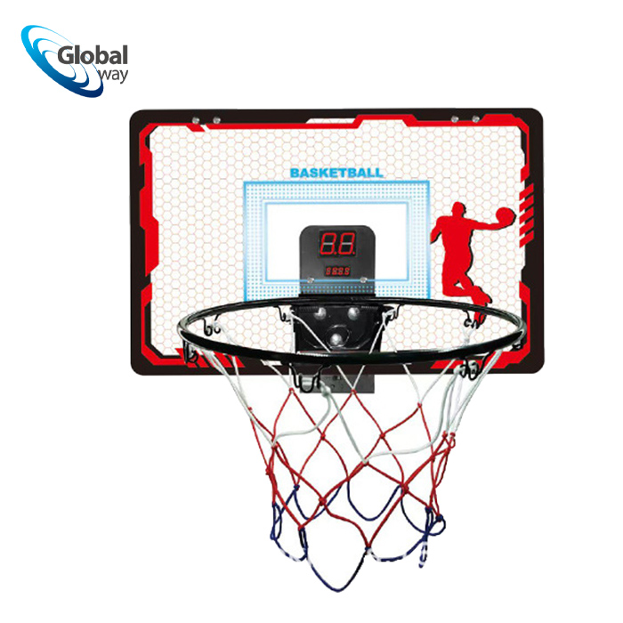 Kids wall mounted basketball hoop with light